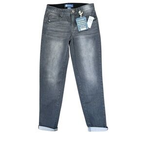 Democracy Jeans Womens Size 6 Gray Ab Solutions Ankle Skimmer Slimming Panels